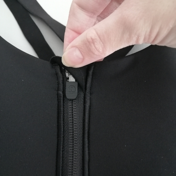 2024 Lululemon Energy Zip Front Sports Bra High Support Black Plus Size 38C - Picture 5 of 16